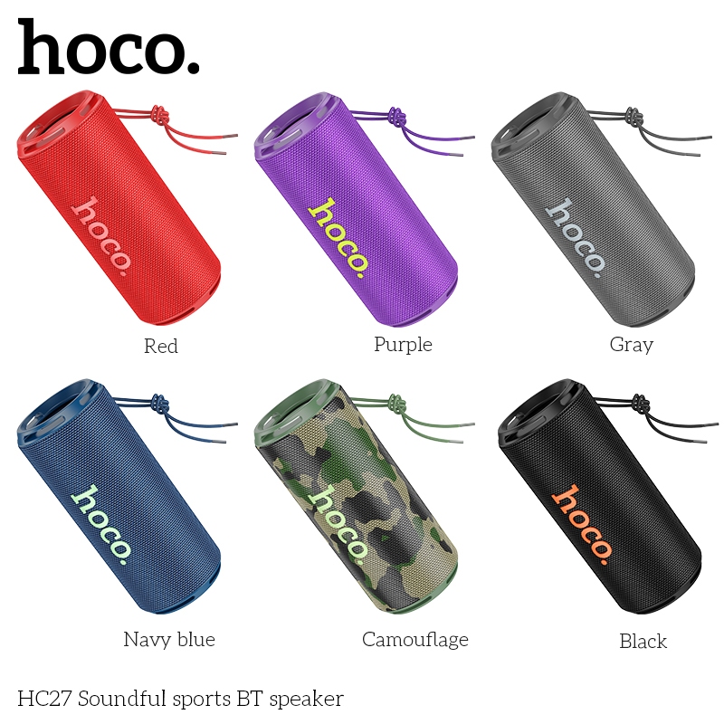 ลำโพงบลูทูธ HOCO HC27 Soundful Sports BT Speaker ลำโพงพกพา แบตอึด รองรับการ์ด micro SD