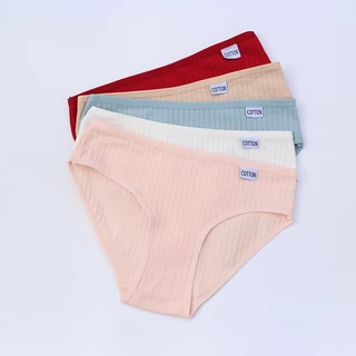 งานป้าย COTTON กางเกงใน ผู้หญิง ผ้าคอตตอนแท้ 100% ทรงThong และ T - Thong มีไซส์ M - XL