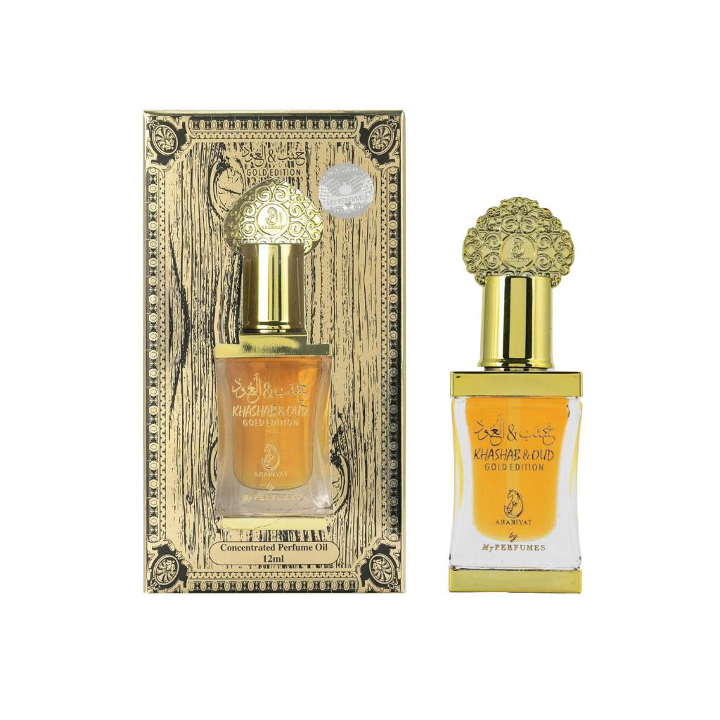 น้ําหอมแท้ Arabiyat Khashab & Oud Gold Edition 12 ml. น้ําหอมดูไบ