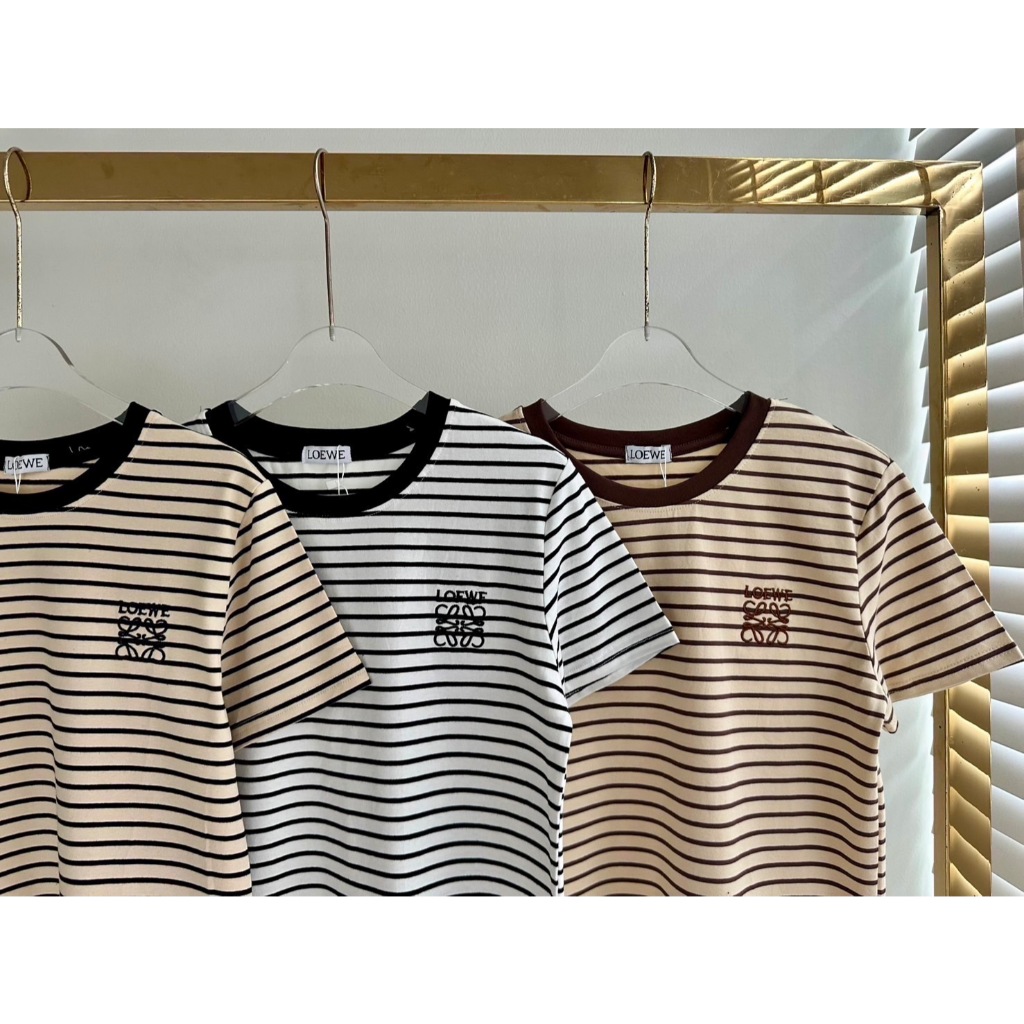 พร้อมส่ง!! เสื้อยืดลายริ้ว งานดี สวยมาก