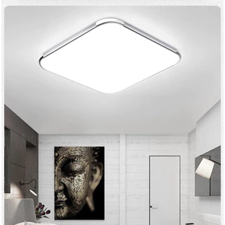 ไฟเพดาน LED รีโมท หรี่แสงได้ โคมไฟเพดานบ้าน ห้องนอน ห้องนั่งเล่น ดีไซน์โมเดิร์น บางเบา ติดตั้งง่าย