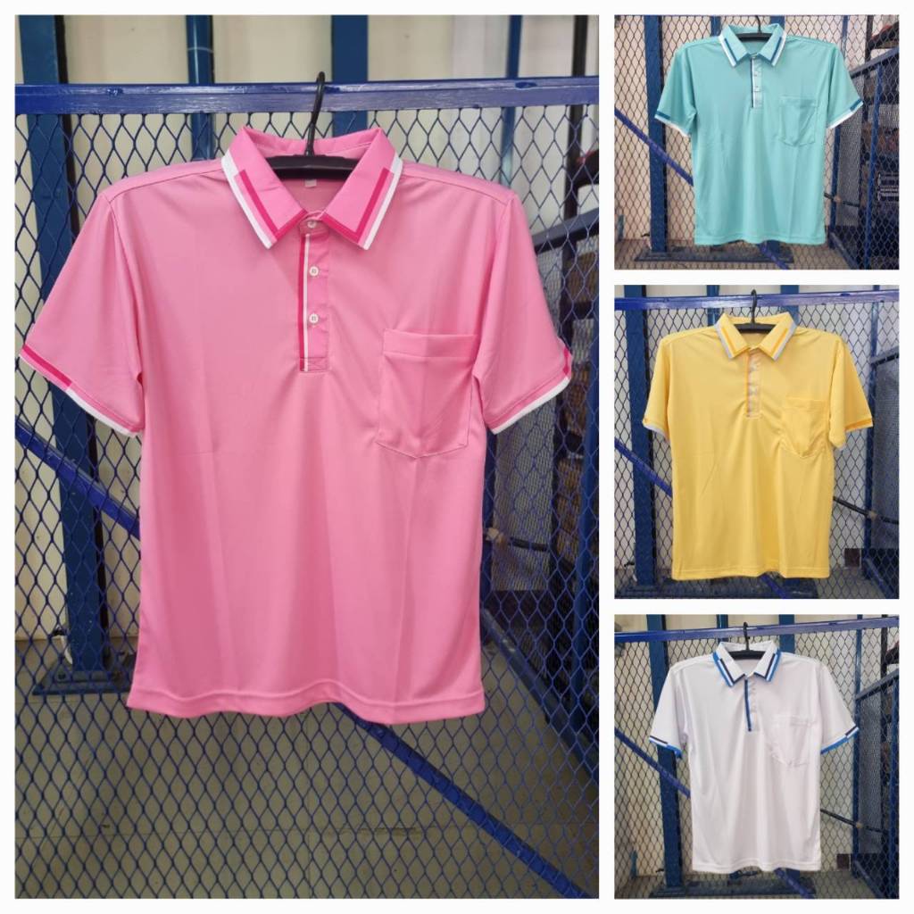 SPORT DAY เสื้อกีฬาชาย  เสื้อคอปกชาย ผ้าไมโครพรีเมี่ยม ผ้านิ่ม ใส่สบาย ไม่ต้องรีด NR308