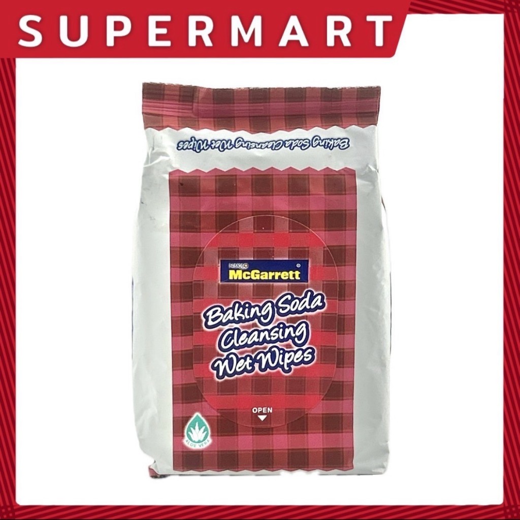 SUPERMART Mcgarrett Baking Soda Cleansing wet wipes 20 แผ่น #1104279