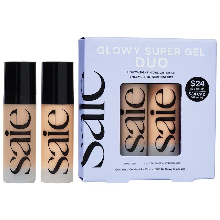 [ลด30% ใช้โค้ดไลฟ์/Shopee Video]✅พร้อมส่ง✅แท้ Saie Glowy Super Gel Multipurpose Illuminator Mini Set