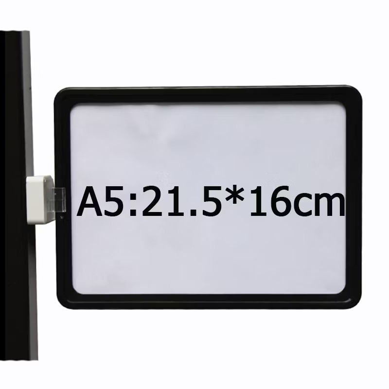 ป้ายพลาสติกมีขาแม่เหล็ก ป้ายราคาแม่เหล็ก ป้ายติดชั้น ป้ายสินค้าแม่เหล็ก ติดชั้นวางสินค้าคลังสินค้า สำหรับสอดราคา