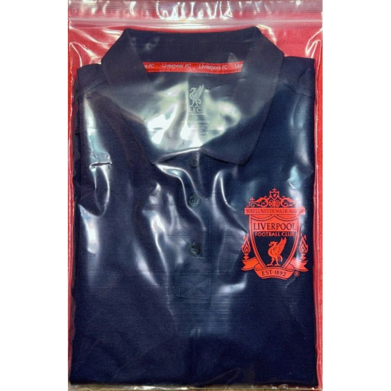 ( มือสอง ) LFC เสื้อโปโล ลิขสิทธิ์แท้ Liverpool ( ชาย )   หลังเรียบ