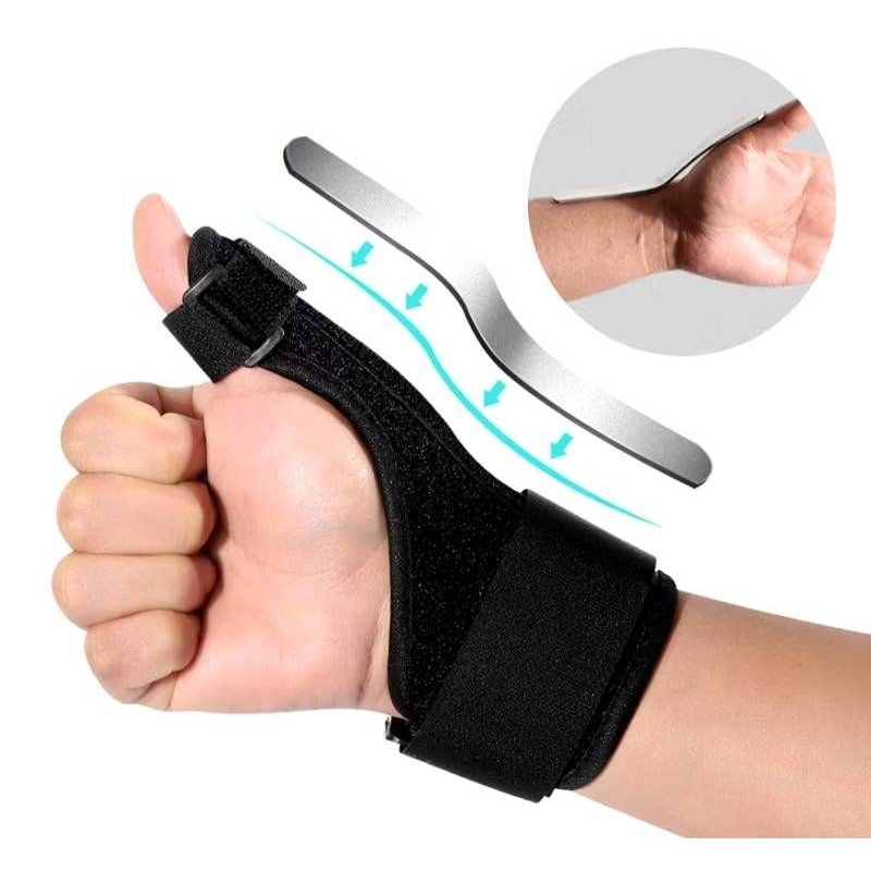 ดามนิ้วโป้งแกนแข็ง แกนอ่อน sports protection พยุงนิ้วหัวแม่มือ แกนอลูมิเนียม ลดปวด ลดการขยับนิ้ว thumb spica splint