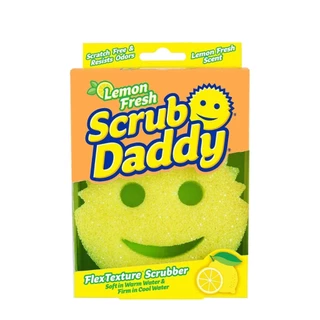 Scrub Daddy Lemon Fresh FlexTexture Scrubber สครับแด๊ดดี้ ใยขัด ขจัดคราบ กลิ่นเลม่อน 1 piece