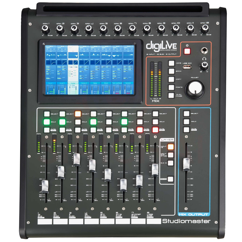 Digital Mixer มิกซ์ดิจิตอล Studiomaster Digilive16 Compact