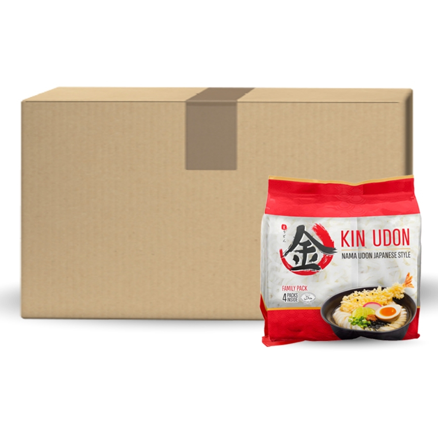 Kin Udon คิน เส้นอูด้งสด ยกลัง 48 ห่อ (ห่อละ 200 กรัม)