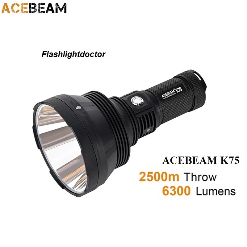 ACEBEAM K75 6300LMS 2500M High Powered Flashlight