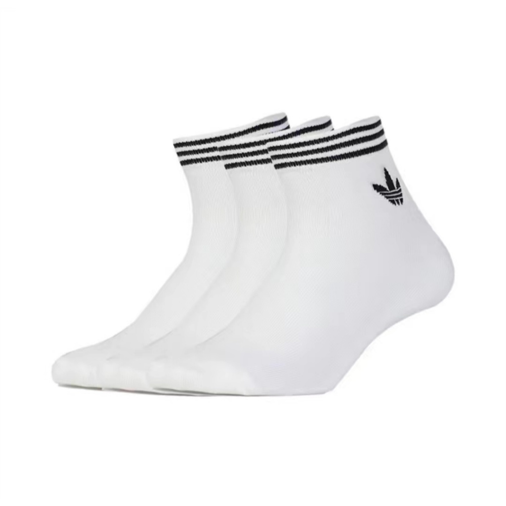 ถุงเท้าข้อสั้น ADIDAS ถุงเท้ากีฬา นุ่ม ยืดหยุ่น ระบายอากาศ สําหรับผู้ชาย Socks