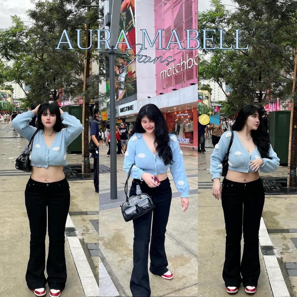 Aura Mabell - กางเกงยีนส์ขาม้าสาวอวบ PDF storeee