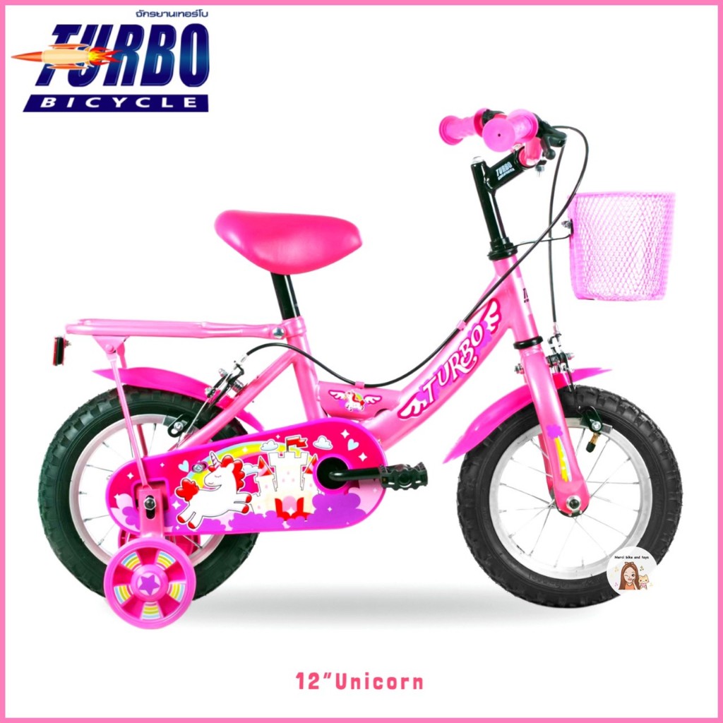 🦄UNICORN🦄 จักรยานเด็ก 12นิ้ว TURBO ม้ายูนิคอร์น เทอร์โบ จักรยานเทอร์โบ รถจักรยานเด็ก จักรยาน