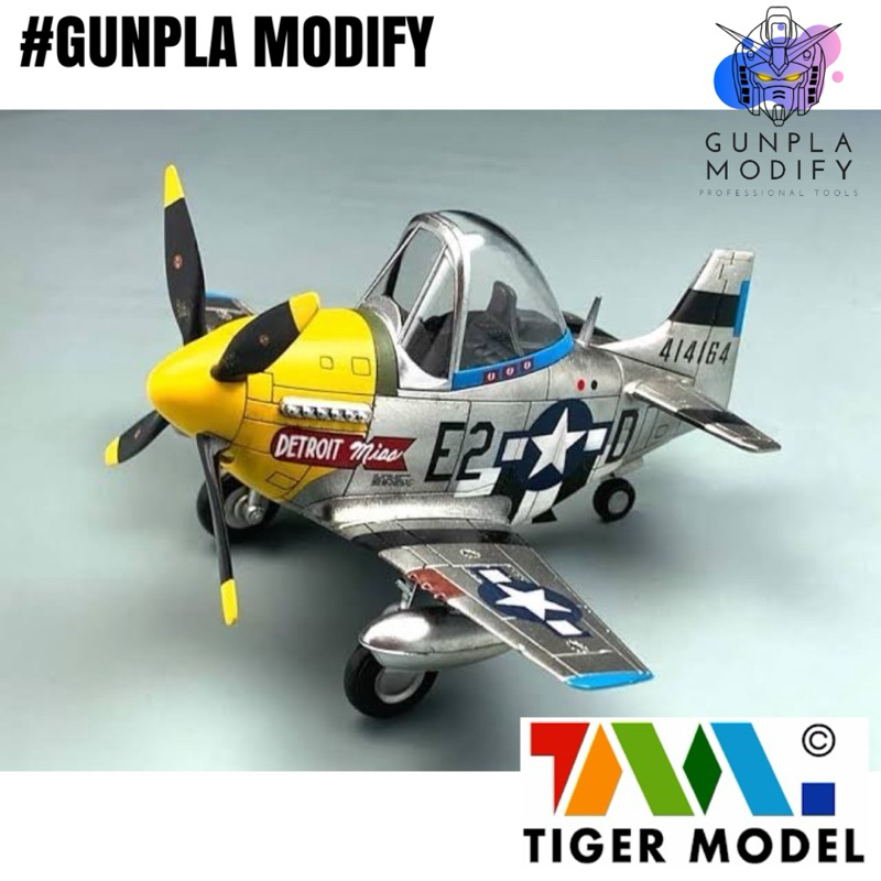 TIGER MODEL Cute Fighter Series P-51 Mustang โมเดลเครื่องบินไข่
