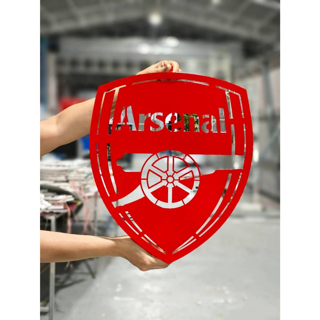 ป้ายเหล็กฉลุโลโก้Arsenal สูง 40-60-80cm พร้อมส่ง