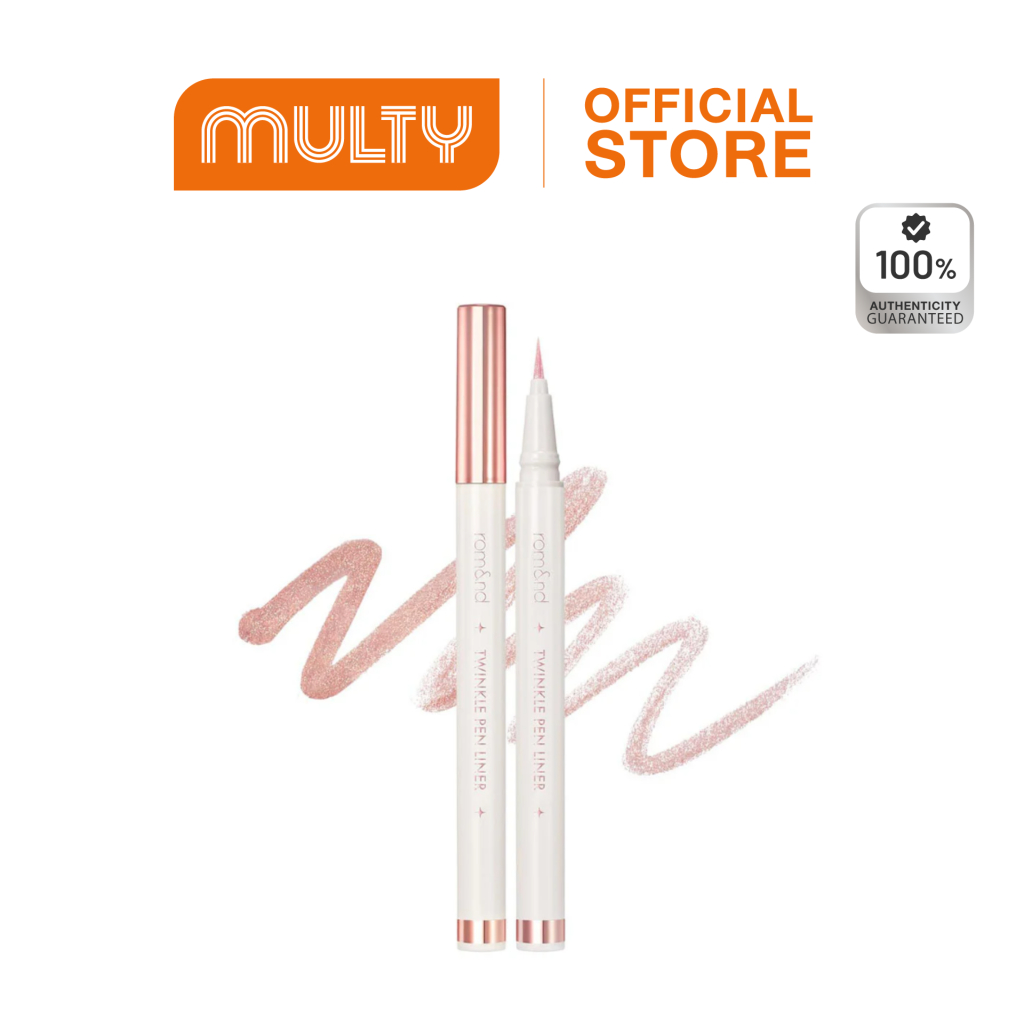 Rom&nd-Twinkle Pen Liner โรแมนด์ กลิตเตอร์ไลเนอร์ ขนแปรงนุ่มยืดหยุ่น