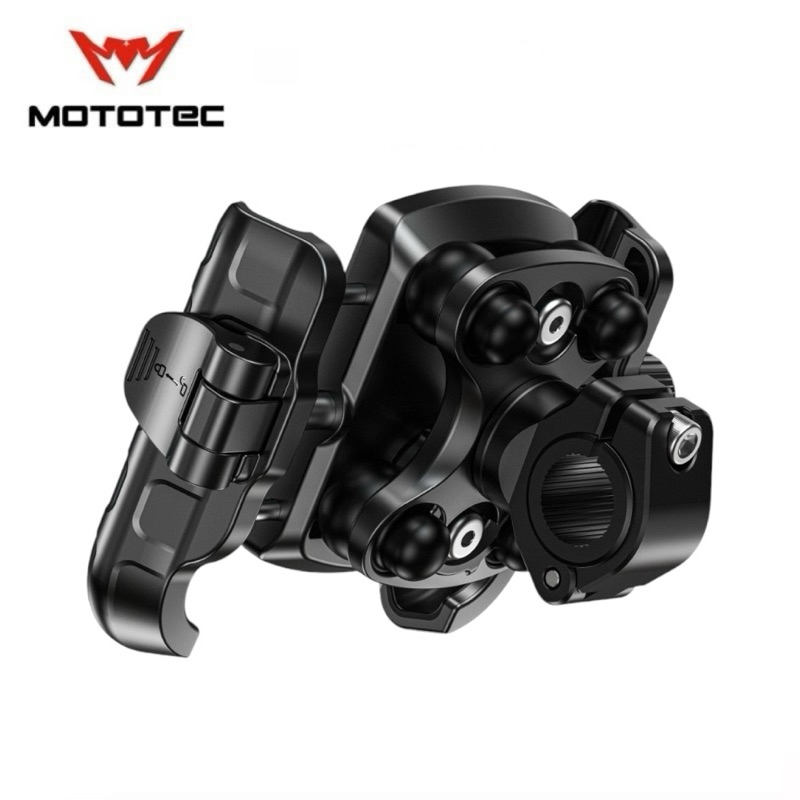 MOTOTEC MT-QD06 PLUS (แบบคอสั้นไม่มีหัวบอล) ที่จับมือถือ สำหรับมอเตอร์ไซด์ แบบปลดล็อคเร็วพร้อมระบบลดการสั่นสะเทือน