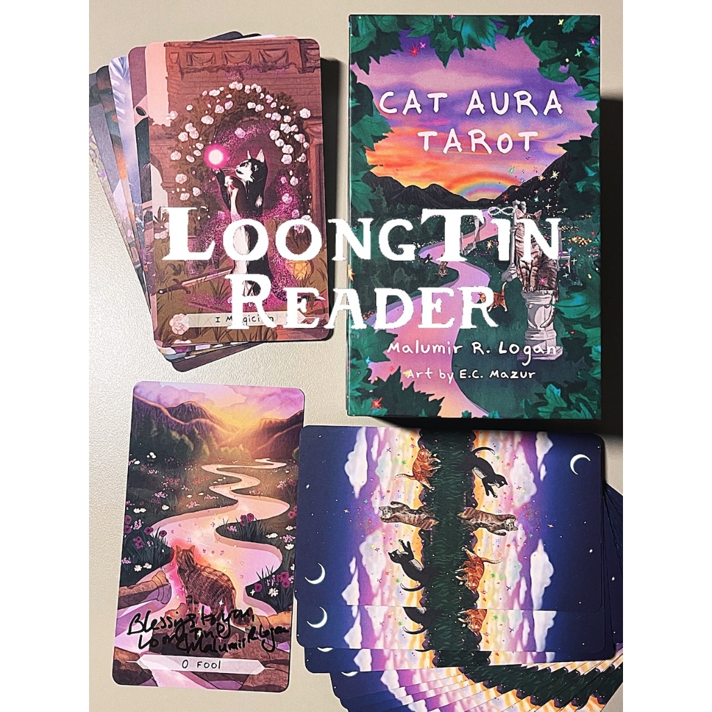 Cat Aura Tarot ไพ่ทาโรต์ ไพ่ยิปซี ของแท้ ลุงติน
