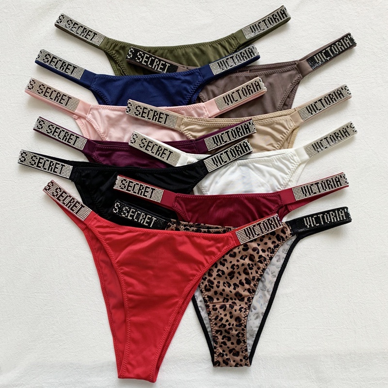 Victoria Secret Pandies ก้นกว้างแฟชั่นเลื่อมเพชรของขวัญวันเกิดสุภาพสตรี NSET