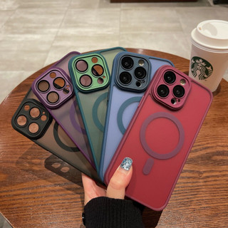 เคสกันกระแทกขอบนิ่มหลังแข็งแบบด้าน Matte hard case for iPhone 17Promax 16Pro 15Plus เคสไอโฟน