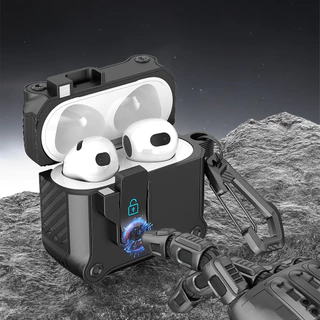 เคสแอร์พอด Pro3 รุ่นที่ 4 3 2 1 Pro Case Airpods4 ฝาครอบ คลิปล็อค ป้องกันหาย พร้อมที่คล้อง (Model.13)