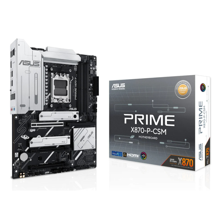 MAINBOARD (เมนบอร์ด) ASUS PRIME X870-P-CSM (AMD SOCKET AM5 DDR5 ATX)