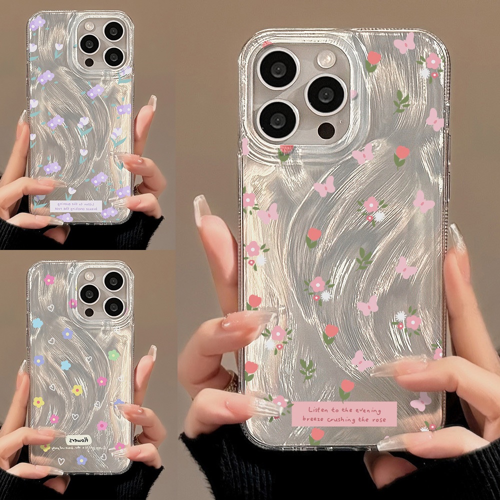 Flower เคส For Samsung A54 5G A35 A55 A14 A15 A05S A12 A54 A25 A24 A52S A53 A33 A32 Case Samsung S22 S23 S24 Ultra