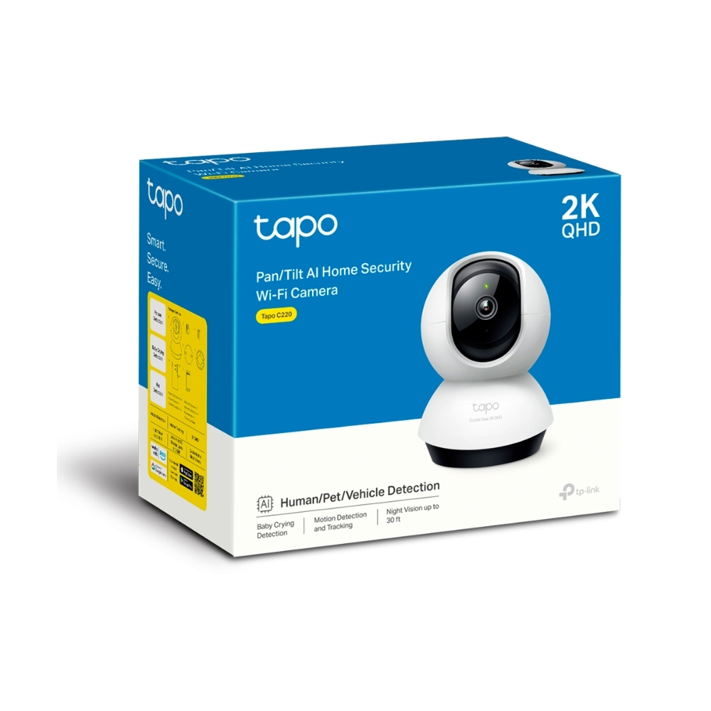 TP-Link Tapo C220 Pan/Tilt AI Home Security Wi-Fi Camera