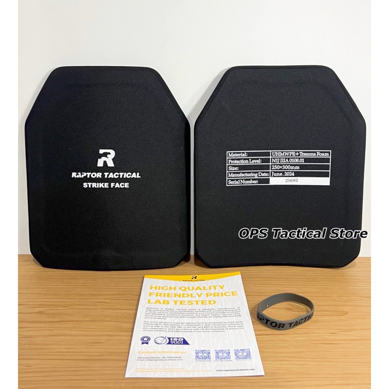 แผ่นเพลท Raptor tactical Level 3A (มีของพร้อมส่ง)