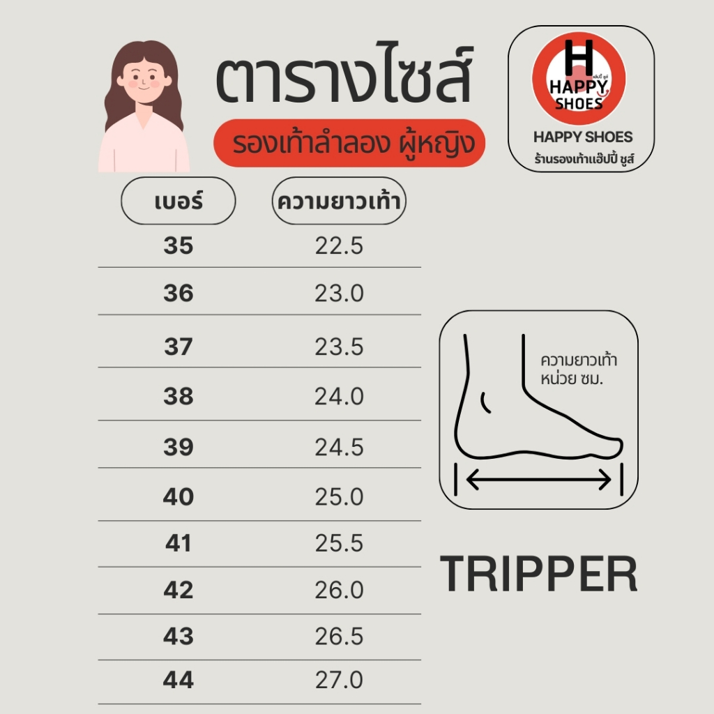 [🥇ทริปเปอร์แท้100%🔢ไซส์ 36-41👠ส้น 3 นิ้ว] TRIPPER รุ่น RC8835-41 รองเท้าเพื่อสุขภาพ รองเท้าสวมส้นสูง พื้นนุ่ม นุ่ม สบาย