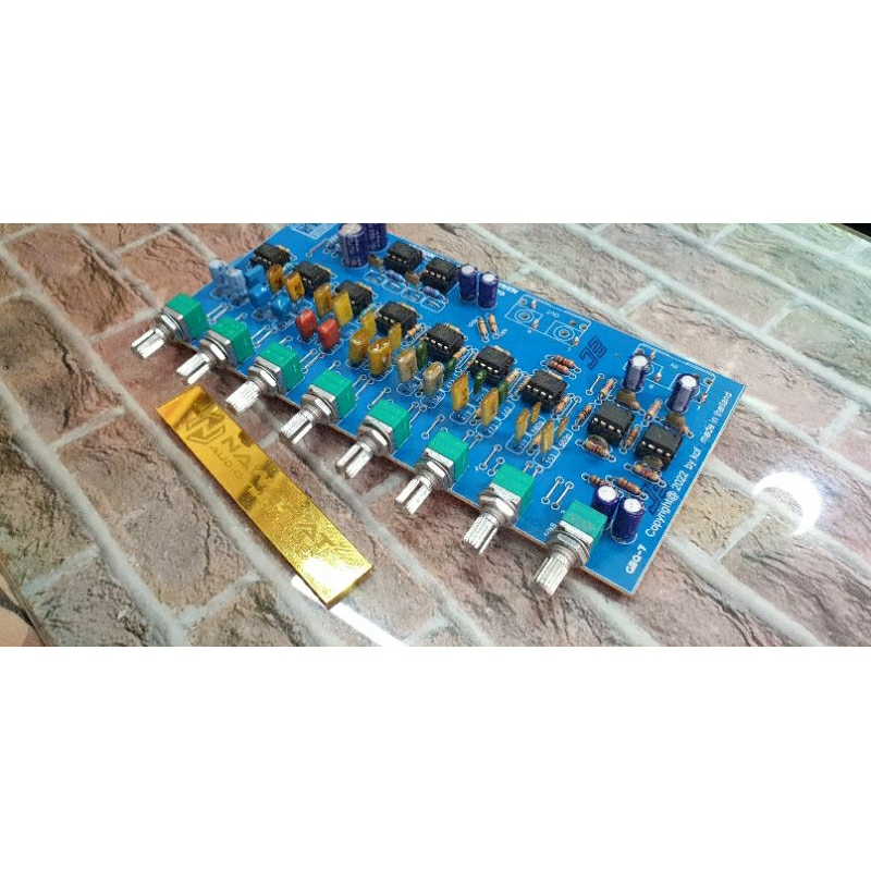 ปรี7แบน_ปรีปั่น7แบน GEQ-7 (มีแบบ ลงอุปกรณ์และ PCBเปล่า)