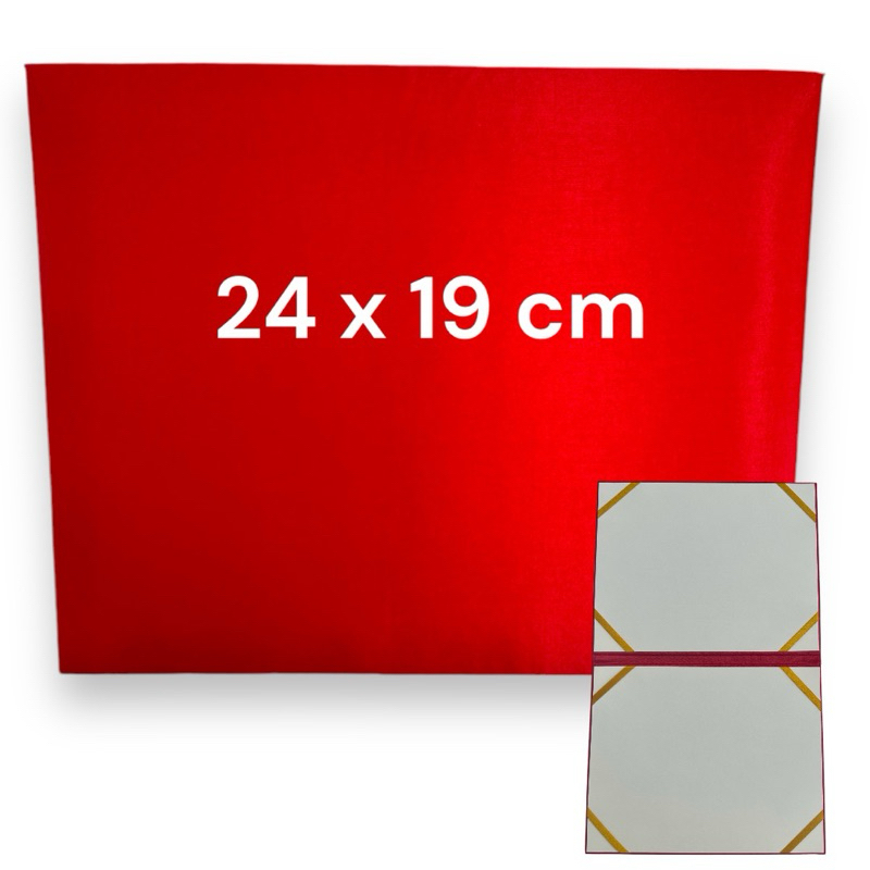 ปกใบประกาศสีแดงสดขนาด 24x 19 cmสำหรับใส่ใบประกาศ เอกสาร มหาวิทยาลัยธรรมศาสตร์
