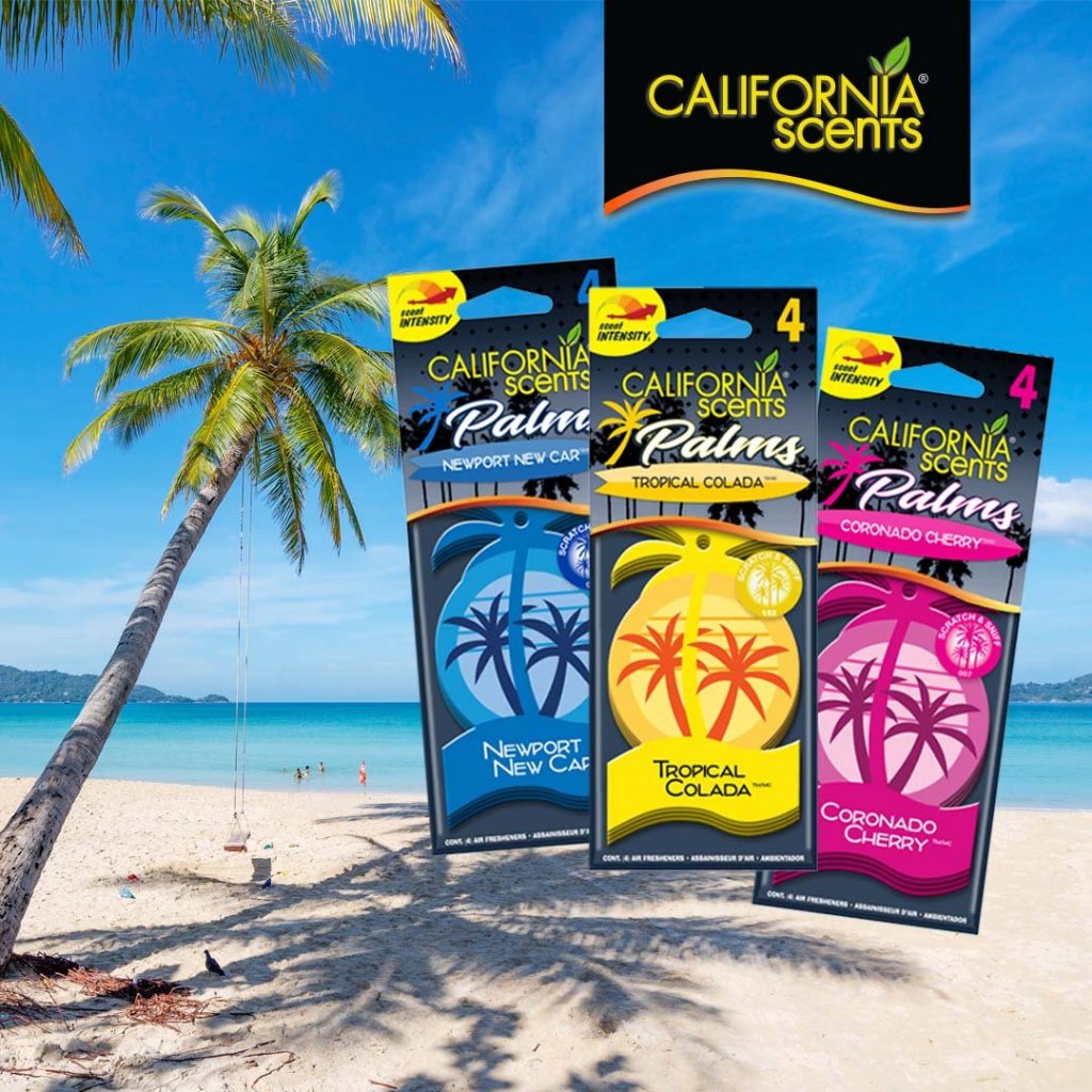 Palms California Scents แผ่นน้ำหอม ปาล์ม จำนวน 1 แผ่นต่อแพ็ค แคลิฟอร์เนีย เซ้นส์ ของแท้