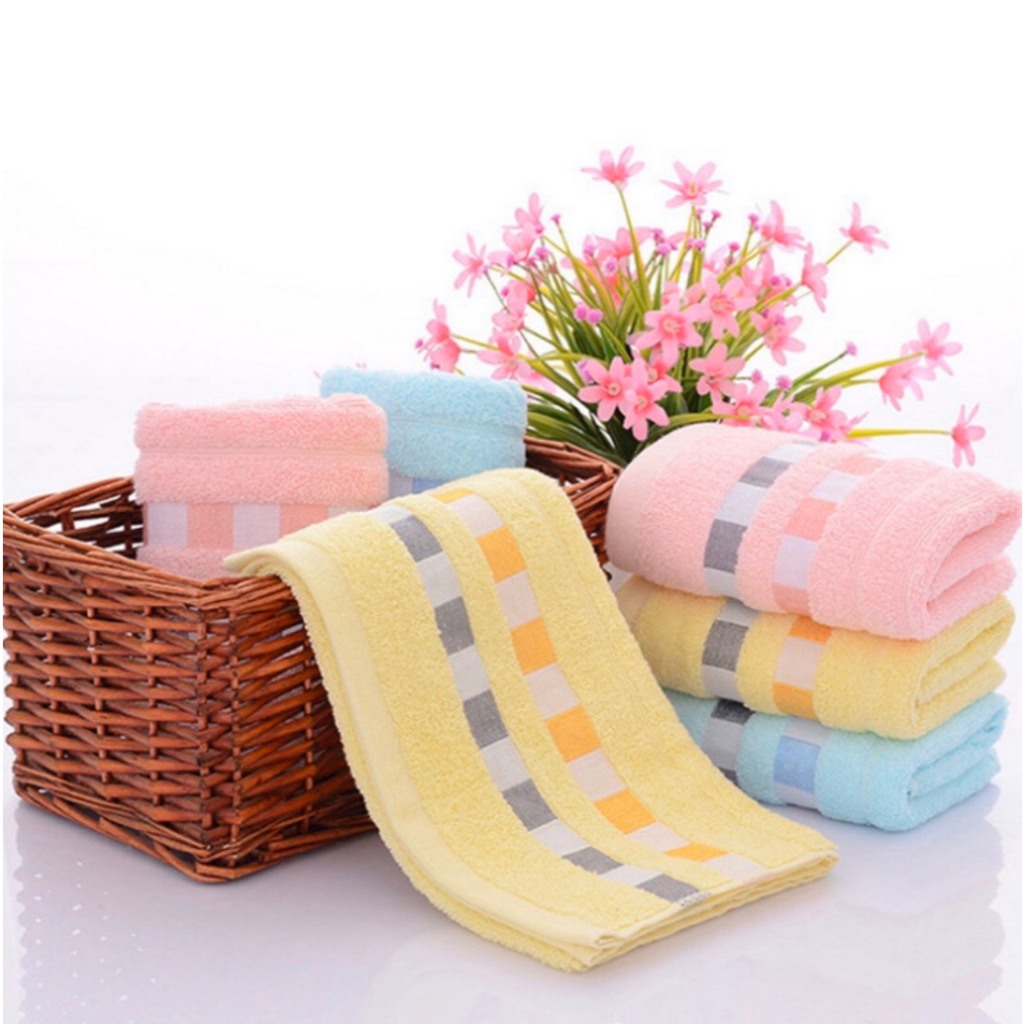 พร้อมส่ง >> ผ้าขนหนูเช็ดผมคละสี 3 ผืน 81 บาท เนื้อผ้าหนานุ่ม ซับน้ำได้ดีเยี่ยม