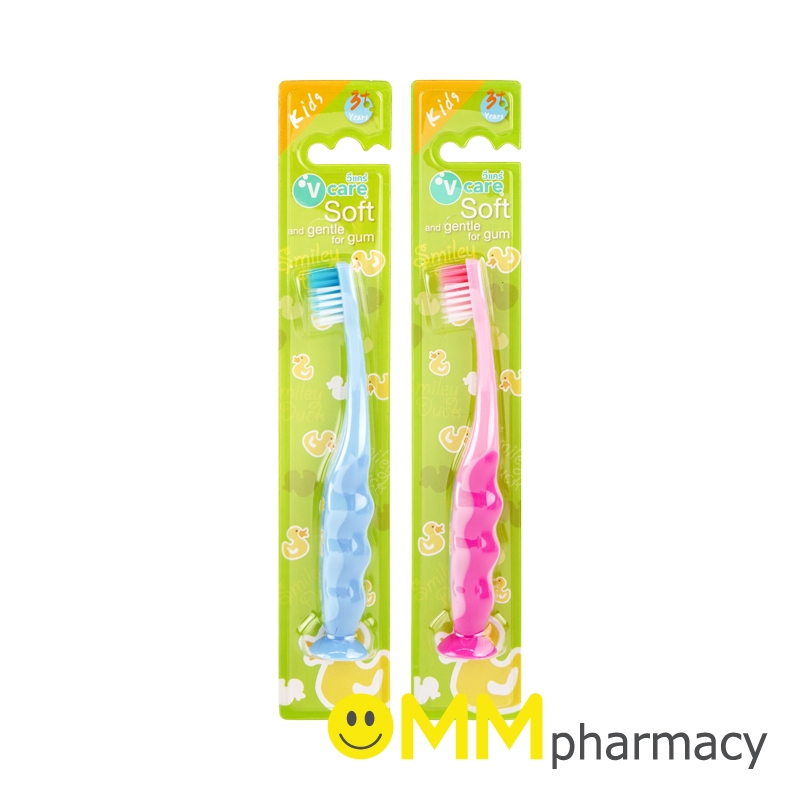 V CARE SMILEY DUCK แปรงสีฟัน สำหรับเด็กอายุ 3ปีขึ้นไป (คละสี)