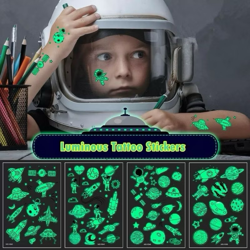 Tattooเด็ก Tattooนักบินอวกาศ แท็คทูลายการ์ตูน  พร้อมส่ง – โปรปัง
