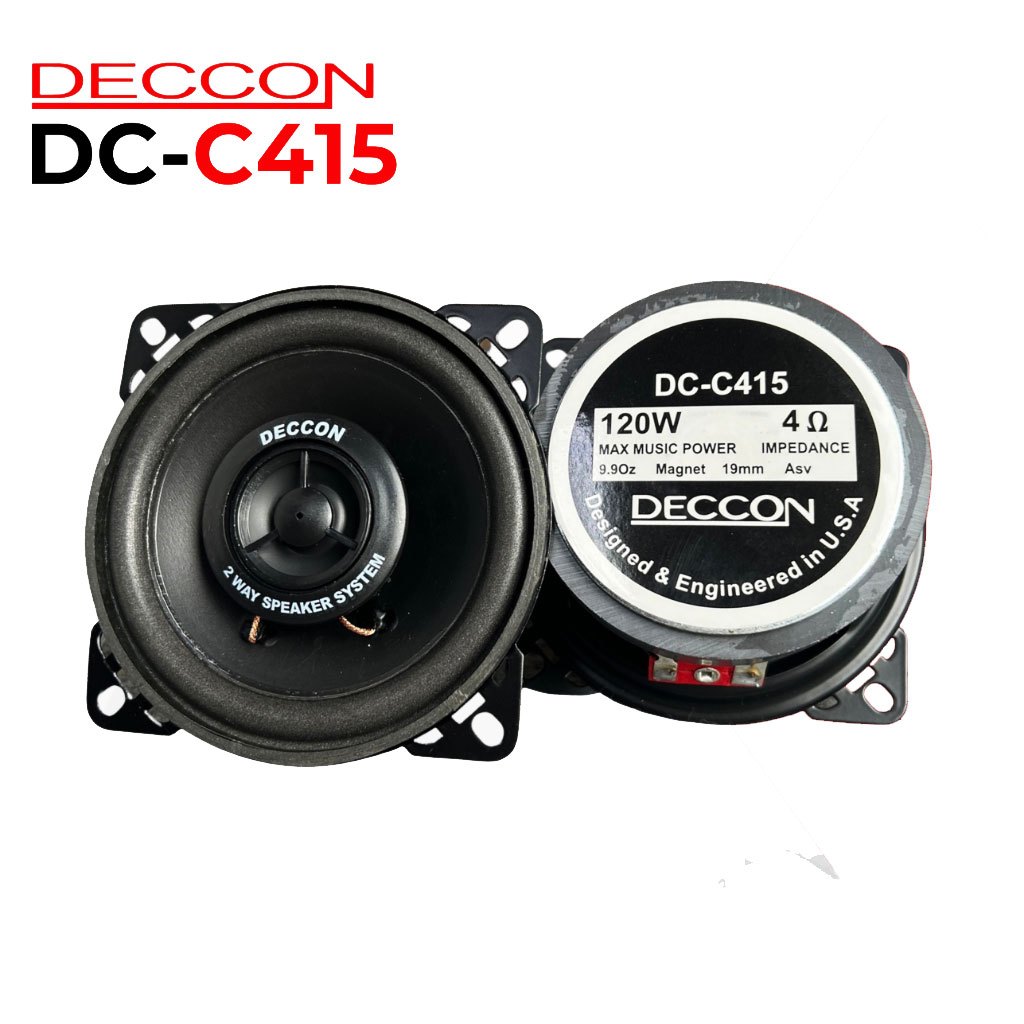 ดอกลำโพง Deccon รุ่น DC-C415 ขนาด4นิ้ว 2-Way 120w max ดอกลำโพง4นิ้ว ลำโพงแกนร่วม ขนาดบรรจุ 1 ดอก