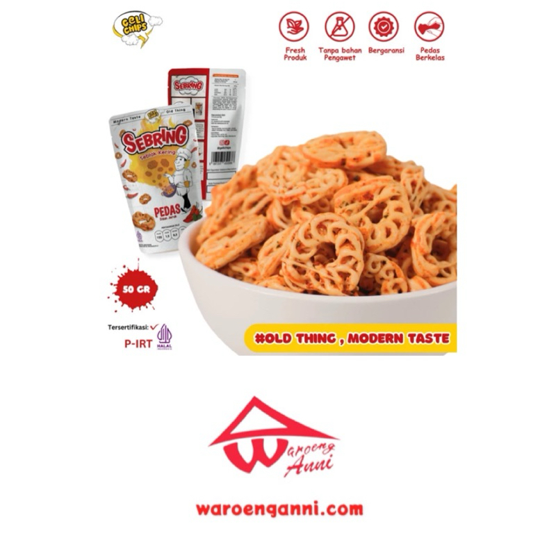 Indonesia Seblak Kering Sebring Pedas Spicy GELICHIPS 50 gram