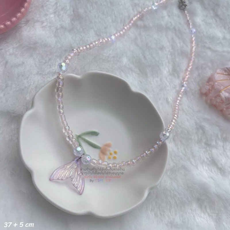 สร้อยไข่มุข สร้อยเปลือกหอย สร้อยไปทะเล สร้อยเมอเมด สร้อยแฟชั่น สามารถเพิ่มความยาวได้ - รูปที่ 7