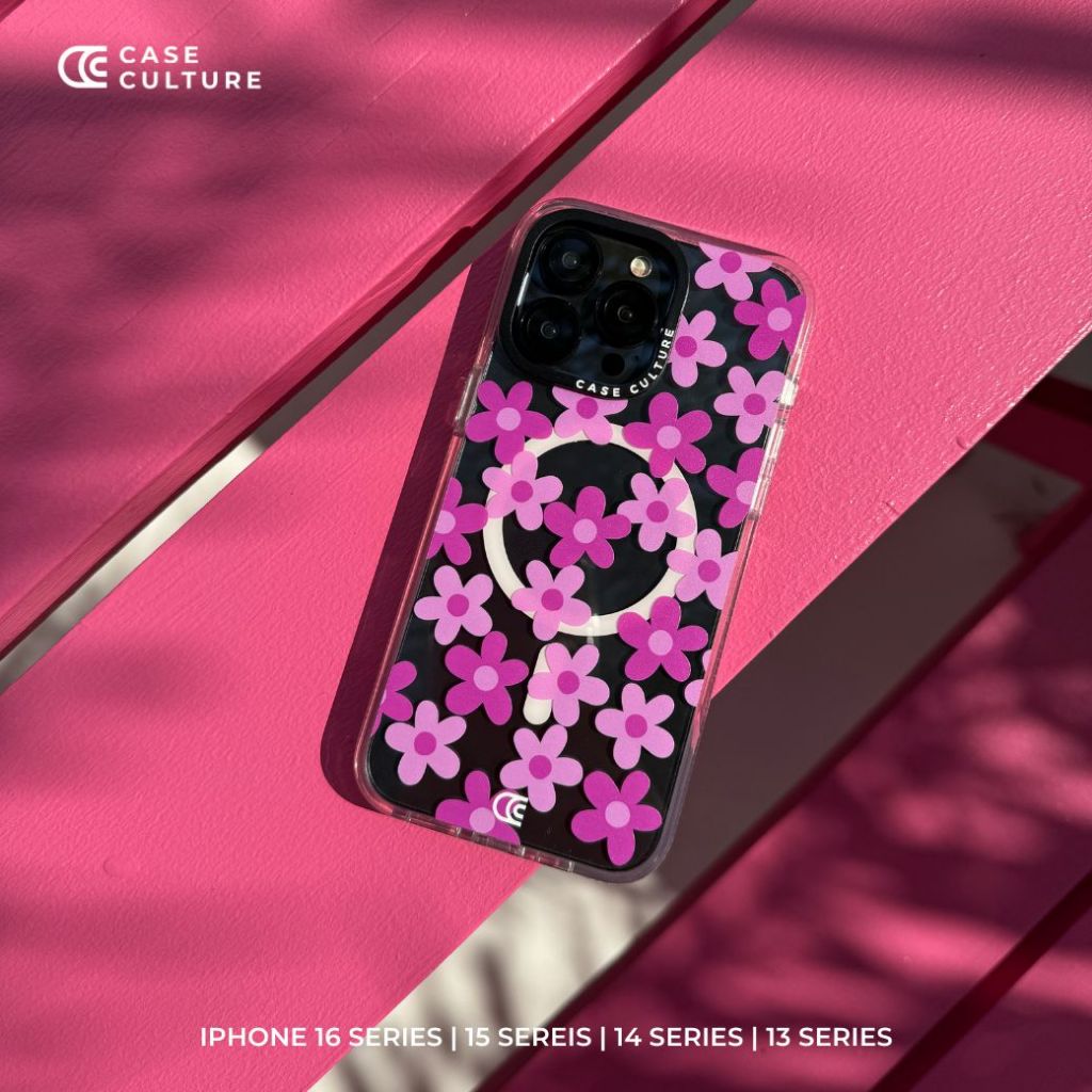 ลาย Pink Flower 🌼🩷เคสกันกระแทก iPhone แบรนด์ Case Culture
