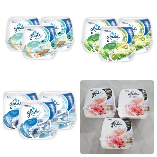 [แพ็ค 3] Glade เกลด เจลหอมปรับอากาศ 180 กรัม