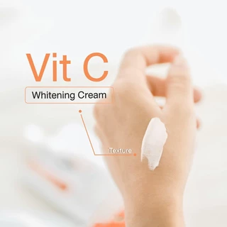 (กล่องx10) วิตซี น้องฉัตร ครีมวิตซี ซอง 7 กรัม VC VIT C WHITENING CREAM