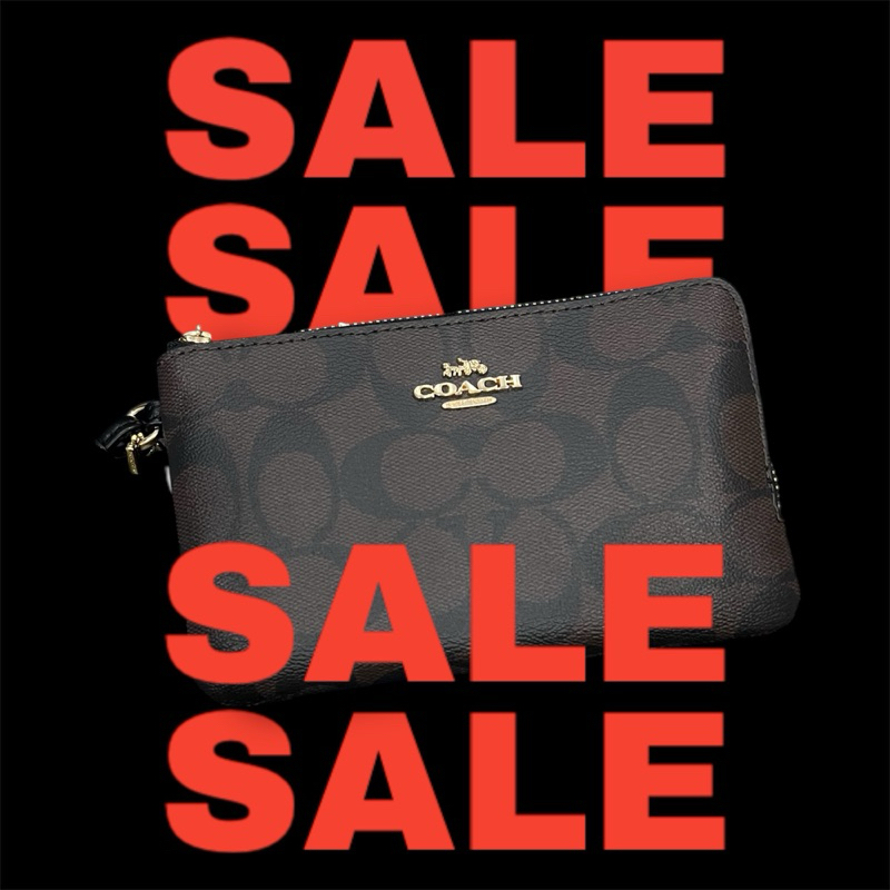 COACH กระเป๋าคล้อง มือ 2ซิป ไซส์s พร้อมส่งที่ไทย#แท้100%🇺🇸