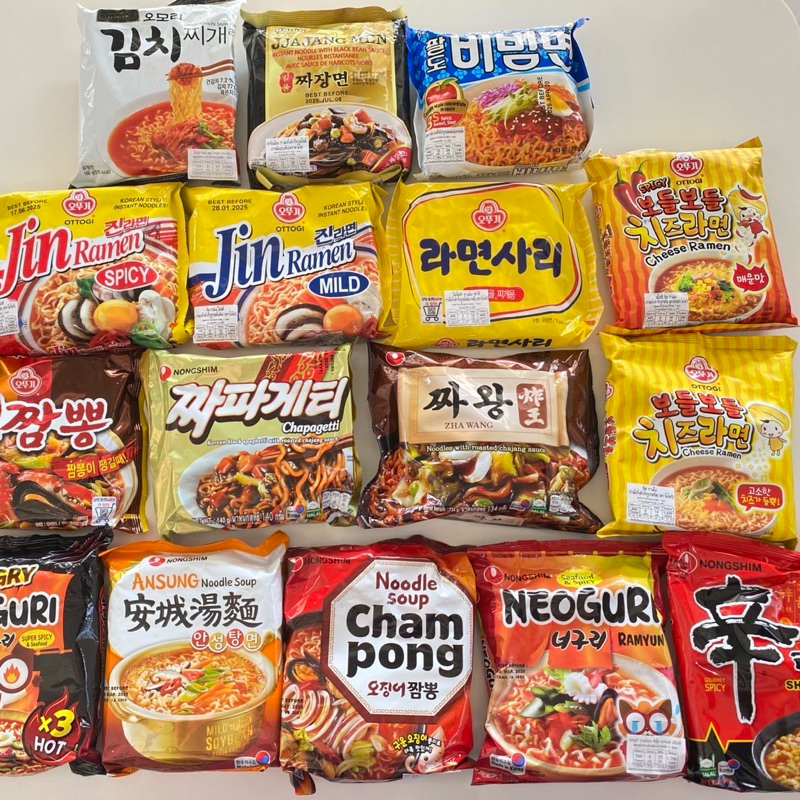 รวมมาม่าเกาหลี รามยอนเกาหลี ขายดีของร้าน ตามรอยซีรี่ย์เกาหลี