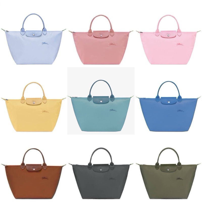 (สด-ผ่อน) กระเป๋า LC ลองฌองป์ M short le pliage Green M หูสั้น