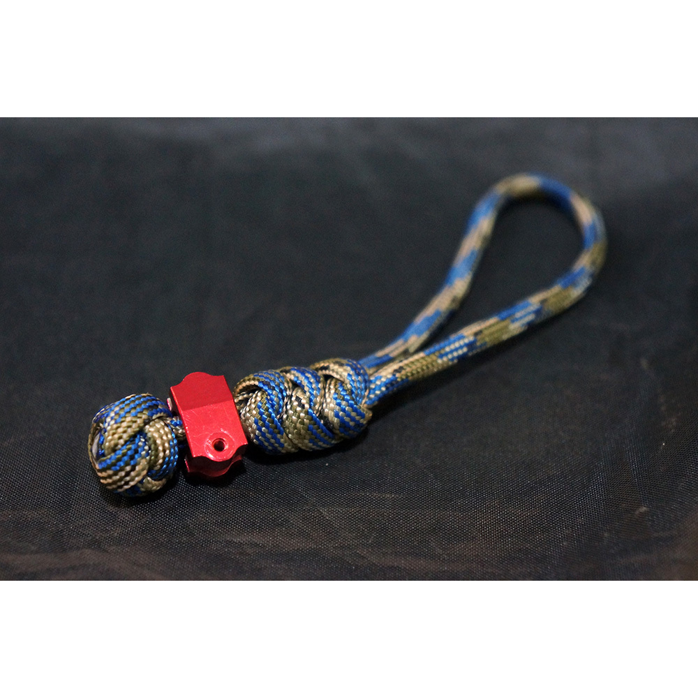 พวงกุณแจ เชือกถัก Handmade Aluminium Paracord 550 Bead Lanyard Pendant เชือกลายใหม่ - รูปที่ 4