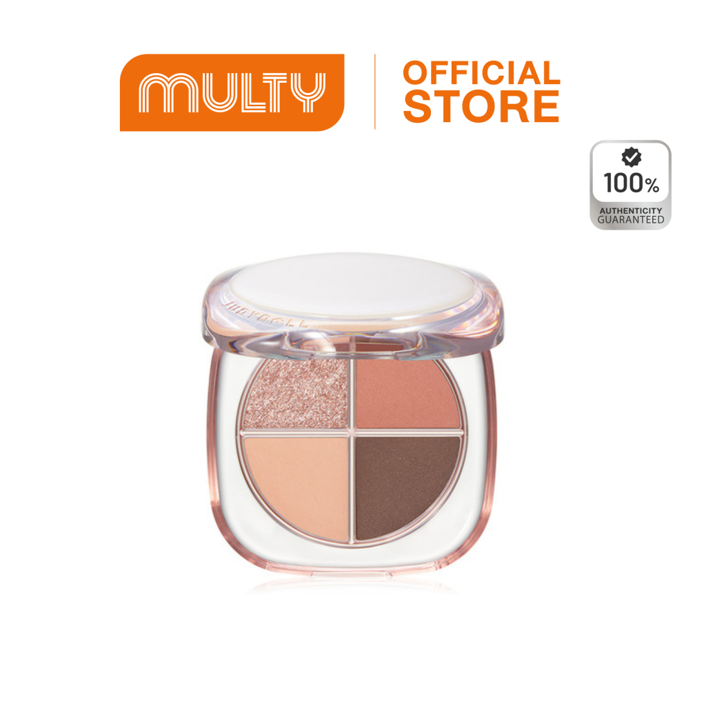 Judydoll Glazed 4-Colors Eye shadow Palette 6.5 g.อายแชโดว์ พาเลท