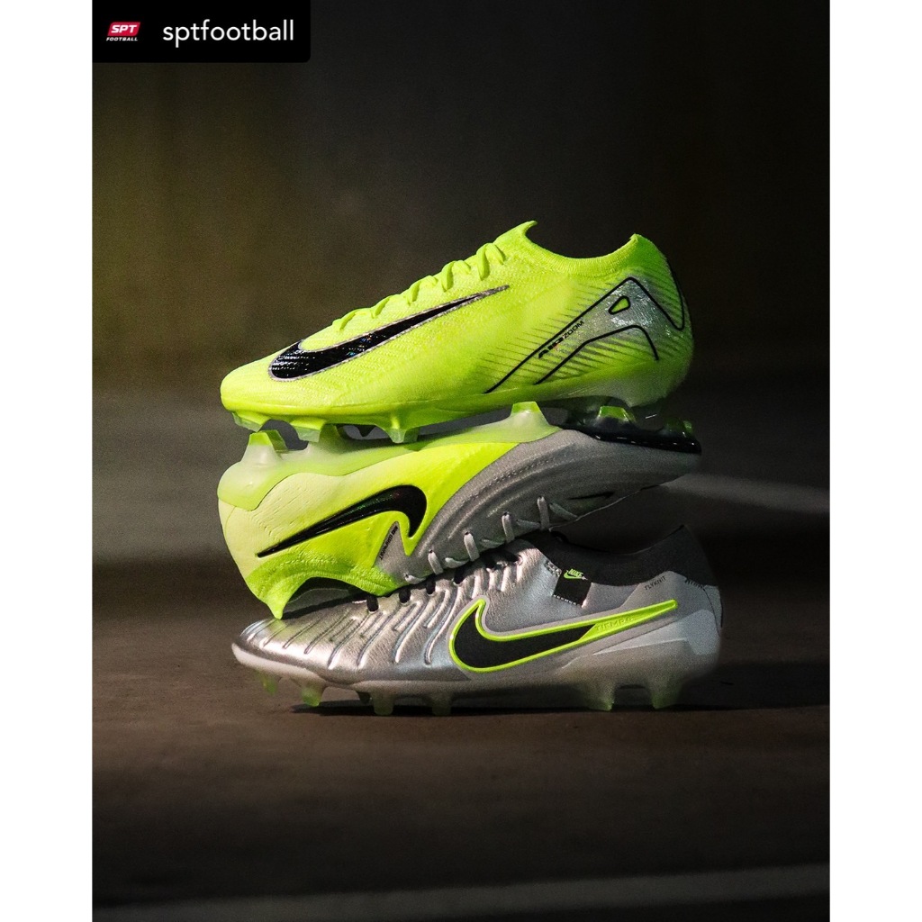 Nike Mad Voltage Pack รองเท้าฟุตบอล สีใหม่ล่าสุด โดดเด่นด้วยความเร็ว Mercurial ความแม่นยำ Phantom และสัมผัส Tiempo