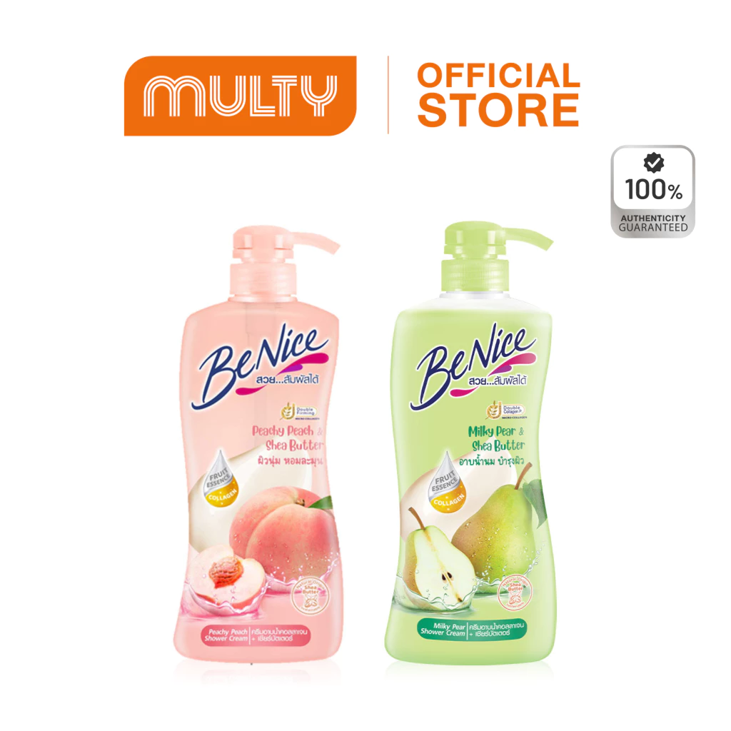 Benice Shower Cream 400ml. ครีมอาบน้ำ บีไนซ์ขวดปั๊ม สบู่เหลว